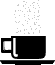 steaming coffee mug